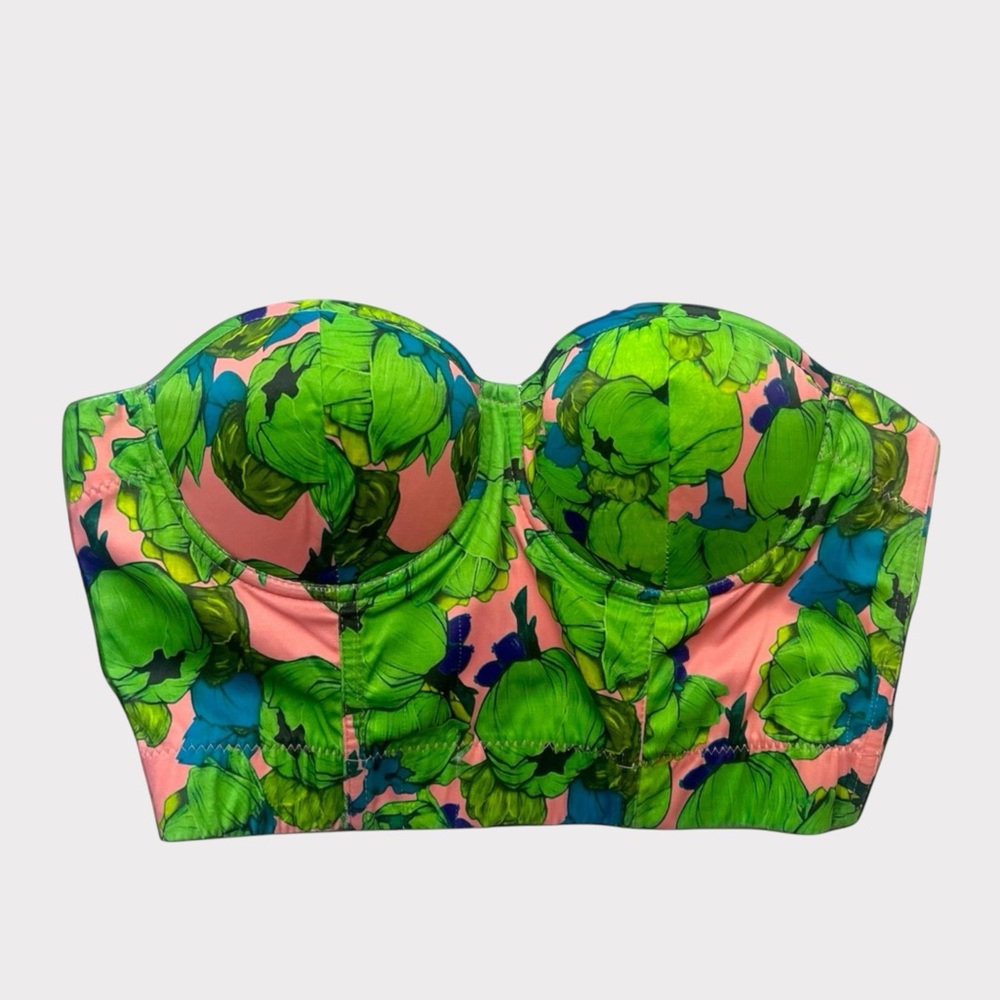 Y2K Deadstock NWT Floral Corset Top